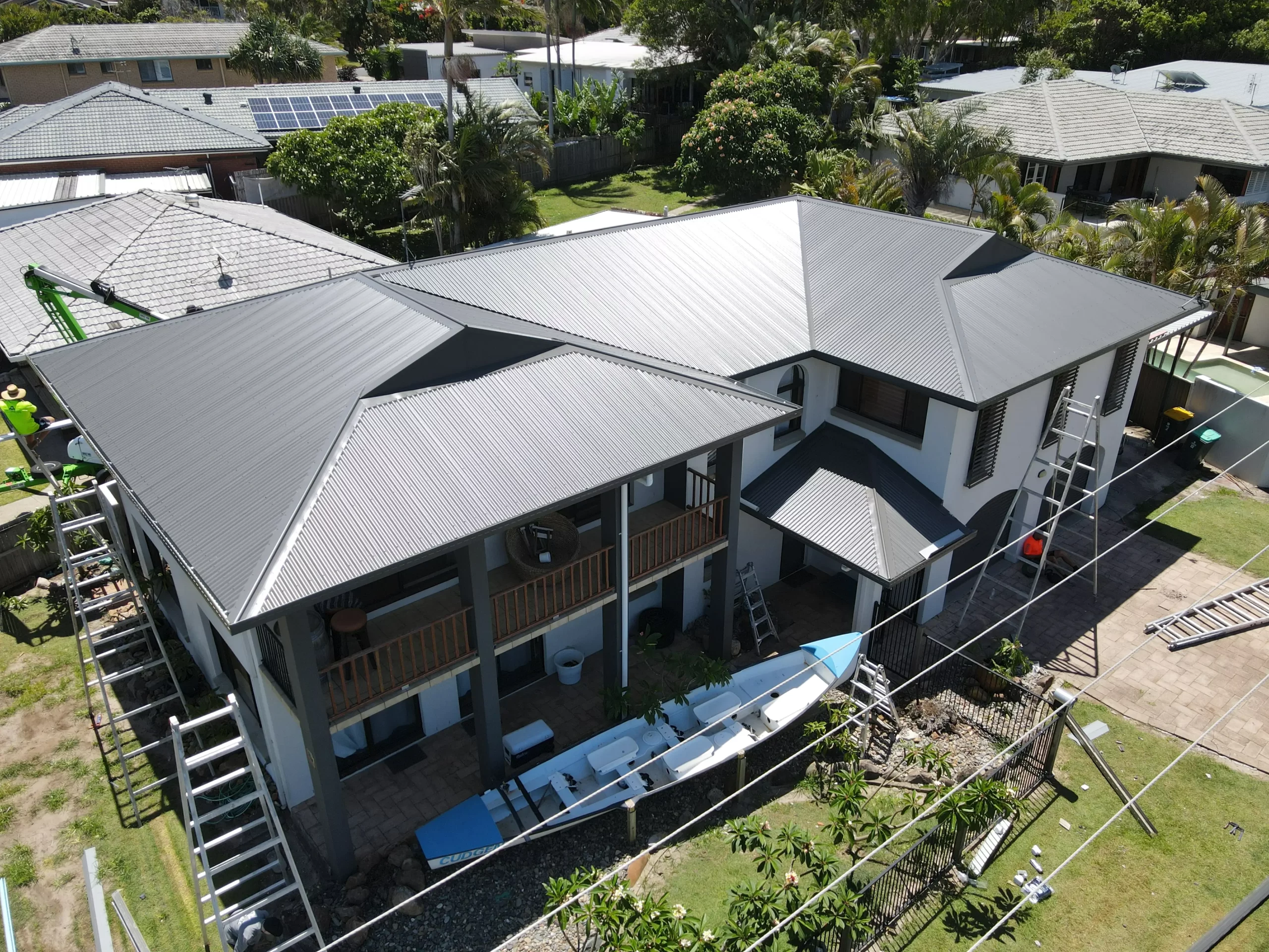 Asbestos roof replacement above all roofing